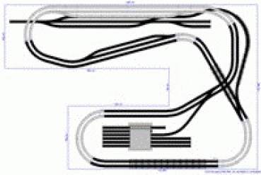 Roco H0 Geo-Line Gleisplan 400 X 300 cm
